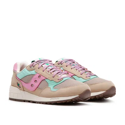 Saucony Men's Shadow 5000 Earth Citizen Low Top Sneakers In Brown/green/rose In Multi