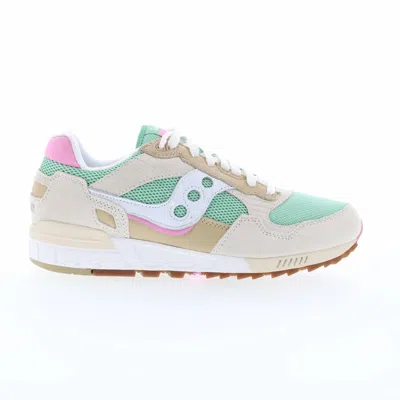 Saucony Men's Shadow 5000 Essential Sneakers In White/olive/pink In Multi