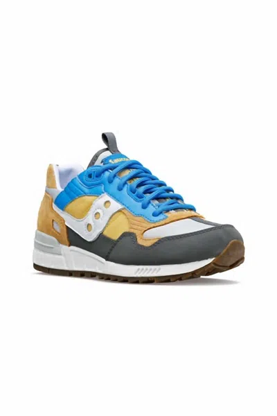 Saucony Men's Shadow 5000 Outdoor Low Top Sneakers In Navy/camel In Multi