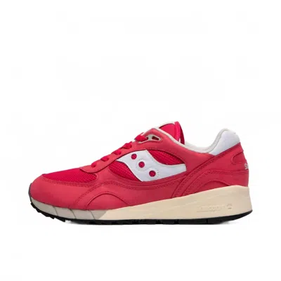 Saucony Men's Shadow 6000 Sneaker In Red/white
