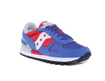 Saucony Men's Shadow Original Low Top Sneakers In Blue/red In Multi