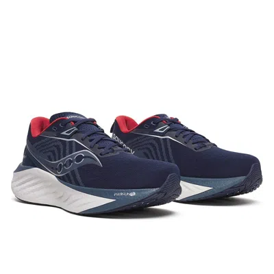 Saucony Men's Triumph 22 Running Shoes In 144 - Navy Dusk