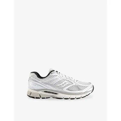 Saucony Mens  Progrid Guide 7 Woven Trainers In White