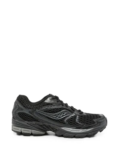 Saucony Mesh-panelled Sneakers In Purple