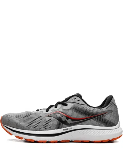 Saucony Omni 20 "alloy/fire" Sneakers In Gray