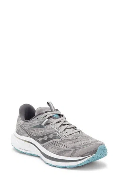 Saucony Omni 21 Running Shoe In Alloy/rainfall