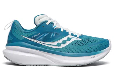 Pre-owned Saucony Omni 22 (women's) Sneakers In Bayside/white