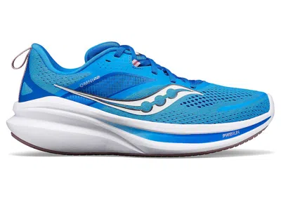 Pre-owned Saucony Omni 22 (women's) Sneakers In Cobalt Blue/orchid
