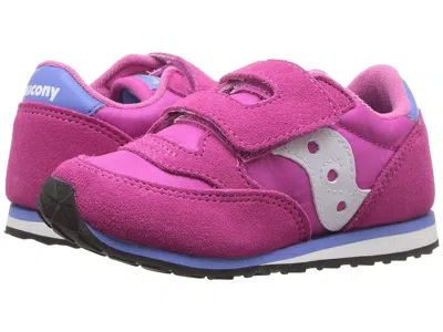 Saucony Originals Jazz Hook Loop Sneaker (toddler/little Kid) Kids Shoes Magenta: 5 Toddler M In Pink