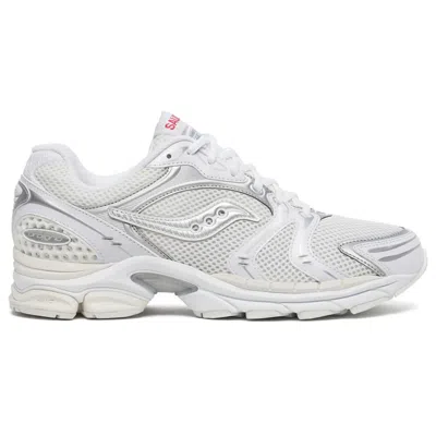 Pre-owned Saucony Originals Trainers { Pro Grid Triumph 4 Trainers} White,green In White/silver