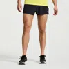 Saucony Outpace 2.5" Split Short In Black
