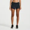 Saucony Outpace 2.5" Split Short In Black