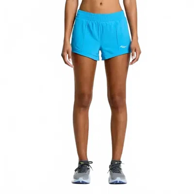 Saucony Outpace 3" Short In Blue