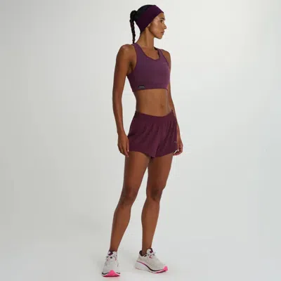 Saucony Outpace 3" Short In Purple