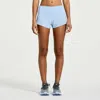 Saucony Outpace Split Shorts Women's Xl Blue Stretch 2.5" Inseam Active Jdm303 In Blue