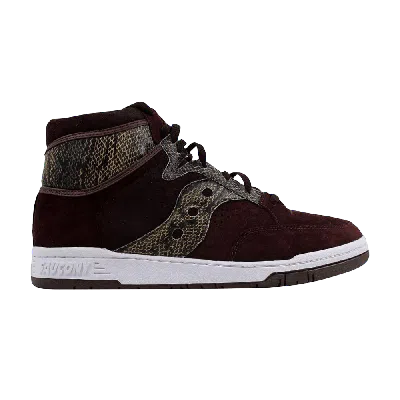 Pre-owned Saucony Packer Shoes X Hangtime Hi In Brown