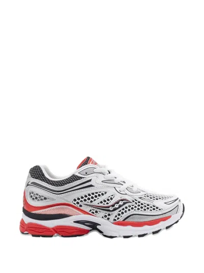 Saucony Panel Round Toe Sneakers In White