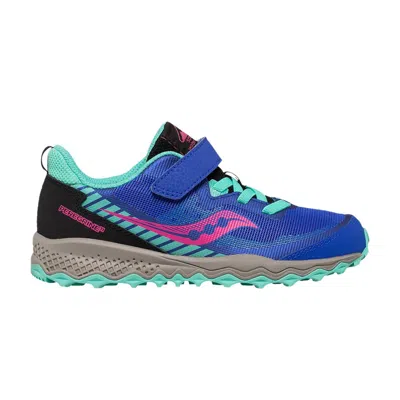 Pre-owned Saucony Peregrine 11 Shield A/c Big Kid 'blue Turquoise' | Kid's Size 10.5