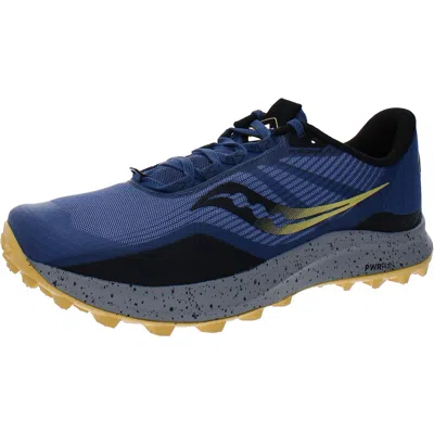 Saucony Peregrine 12 Womens Trail Workout Running Shoes In Blue