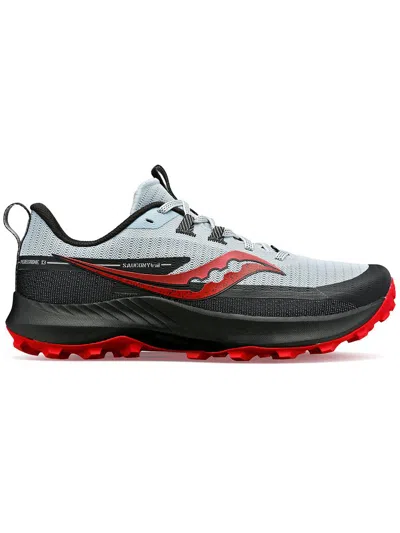Saucony Peregrine 13 Mens Fitness Workout Hiking Shoes In Grey