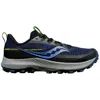 Saucony Women's Peregrine 13 Shoe In Night/fossil In Blue