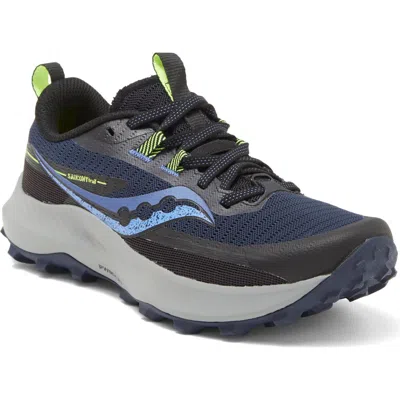 Saucony Peregrine 13 Running Shoe In Night/fossil