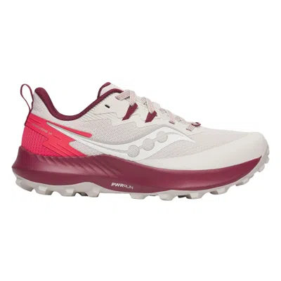 Saucony Peregrine 14 Dove / Currant S10916-240 Women's In White