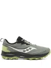 Saucony Khaki Peregrine 14 Gtx Sneakers In Bough/olive