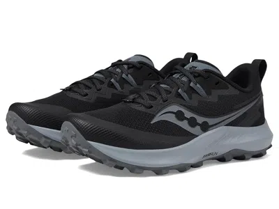 Saucony Peregrine 14 Women's Shoes Black/carbon: 8 D - Wide