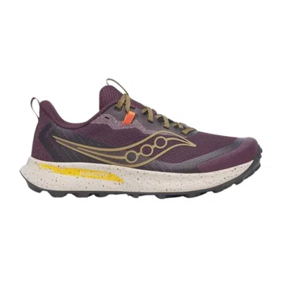 Saucony Peregrine 15 Shoes Maroon Brown Aw25 In Multi