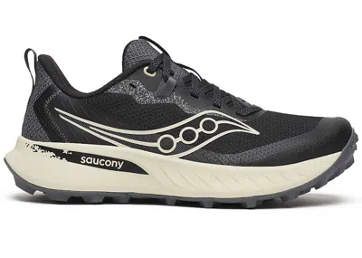 Pre-owned Saucony Peregrine 15 (women's) Sneakers In Black/pearl
