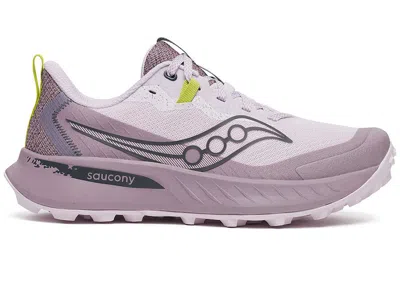 Pre-owned Saucony Peregrine 15 (women's) Sneakers In Bloom/quail