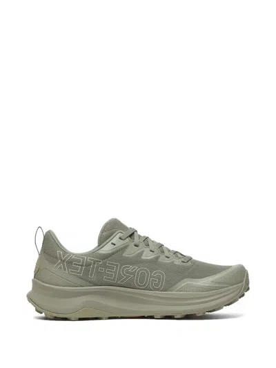 Saucony Peregrine 16 Gtx Low-top Sneakers In Green