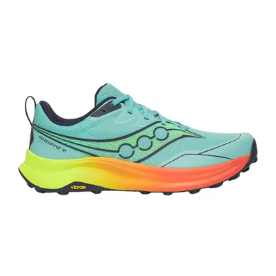 Saucony Peregrine 16 Shoes Blue Orange Ss26 In Multi