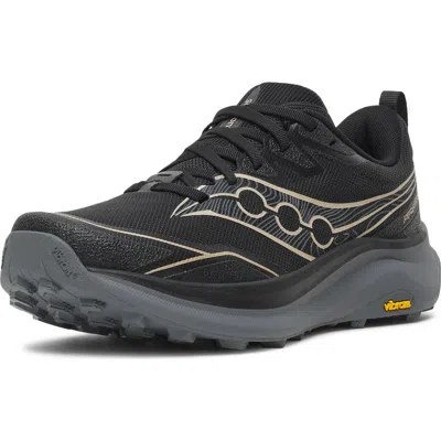 Saucony Peregrine 16 Trail Shoe In Black