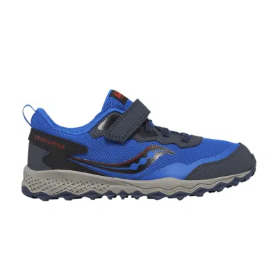 Pre-owned Saucony Peregrine Kdz A/c Big Kid 'blue Black' | Kid's Size 6