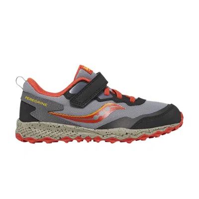 Pre-owned Saucony Peregrine Kdz A/c Big Kid 'grey Red' | Kid's Size 13