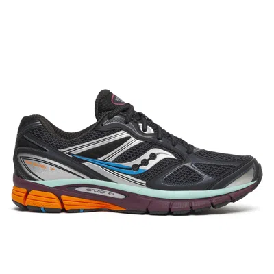 Saucony Progrid Guide 7 Lace-up Sneakers In Black