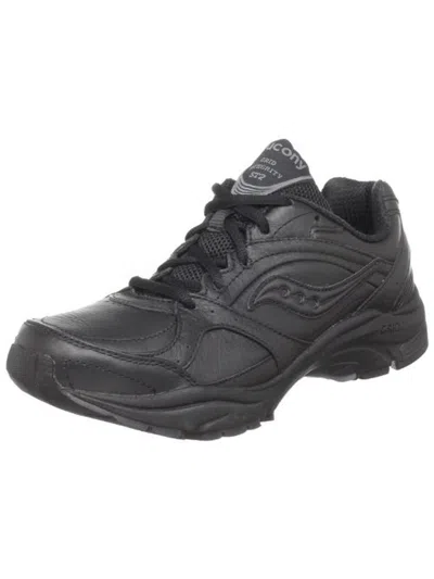 Saucony Progrid Integrity St2 Womens Leather Solid Walking Shoes In Grey