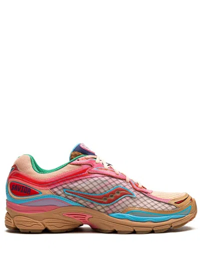 Saucony Progrid Omni 9 "jae Tips To Do List Tan" Sneakers In Pink