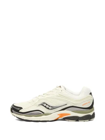 Saucony Progrid Omni 9 Lace-up Sneakers In White