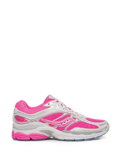 Saucony Progrid Omni 9 Lace-up Sneakers In Pink