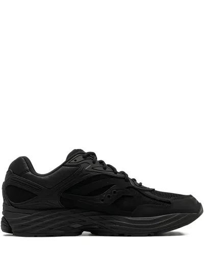 Saucony Progrid Omni 9 Mesh Panelled Sneakers In Black