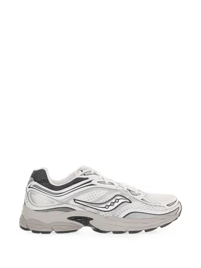 Saucony Progrid Omni 9 Mesh-panelled Sneakers In White