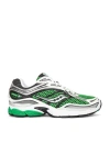 Saucony Progrid Omni 9 Sneaker In Green & Silver
