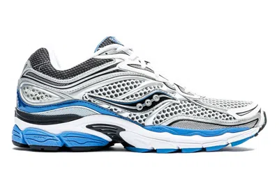 Pre-owned Saucony Progrid Omni 9 Og White Silver Blue In White/silver/blue