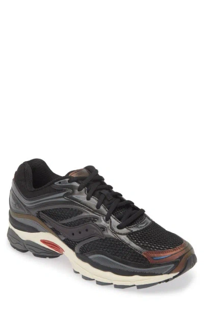 Saucony Progrid Omni 9 Sneaker In Black/ Brown