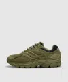 Saucony Khaki Progrid Omni 9 Armor Sneakers In Green