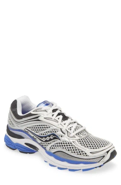 Saucony Progrid Omni 9 Sneaker In Silver/ Blue