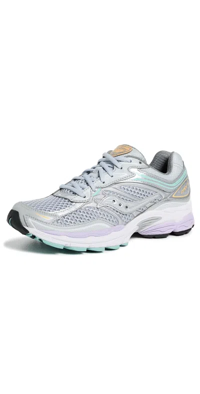 Saucony Progrid Omni 9 Sneakers Grey/orchid In Gray